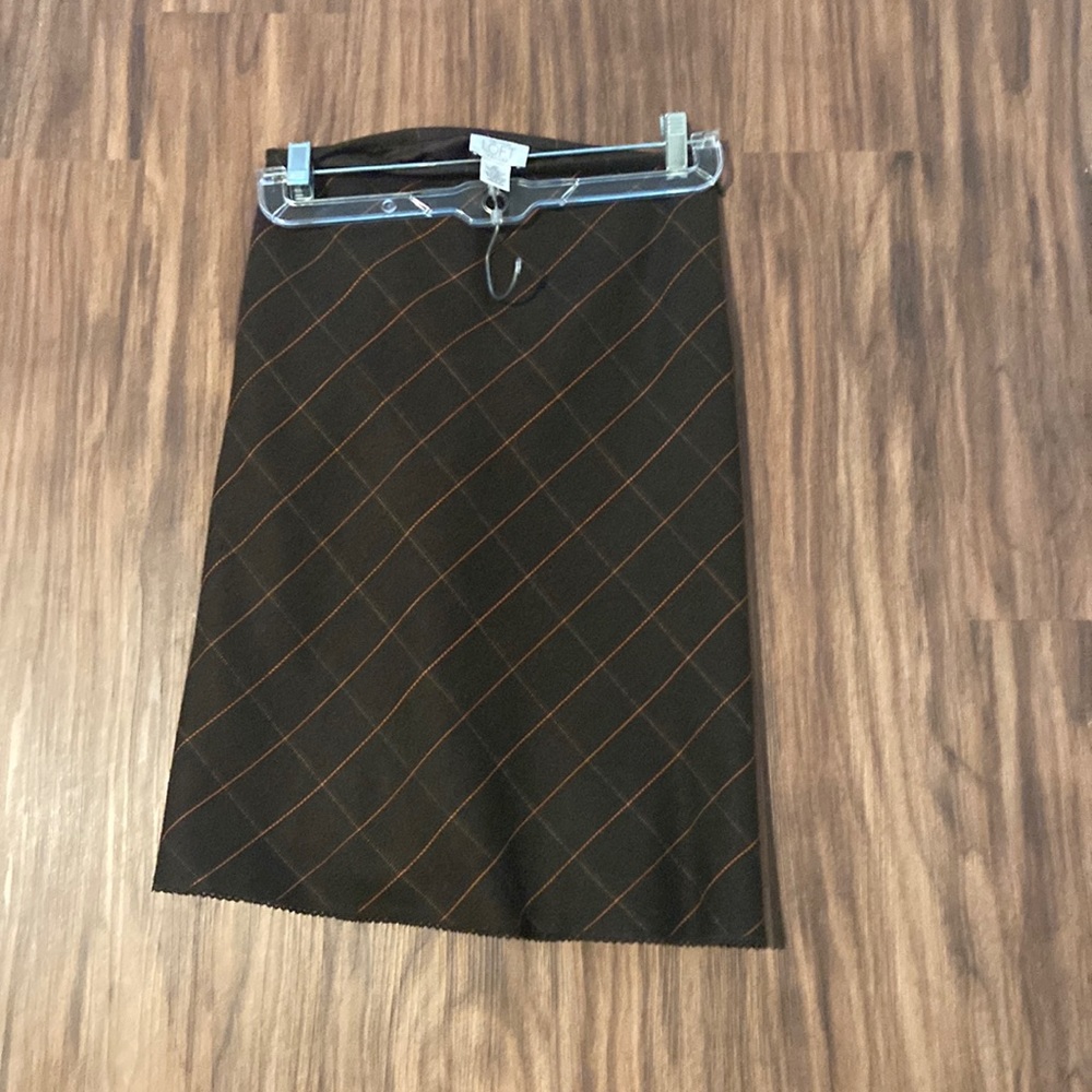 Ann Taylor Loft Brown skirt with orange